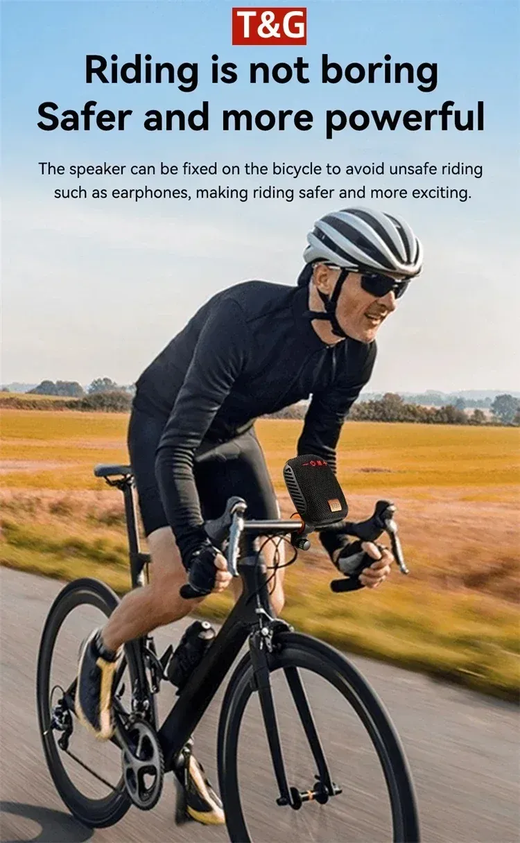 Enceinte Bluetooth TG392 pour vélo, vue 2