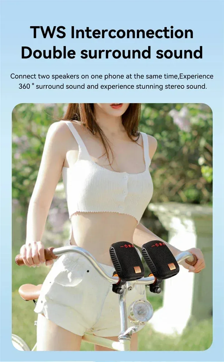 Enceinte Bluetooth TG392 pour vélo, vue 12