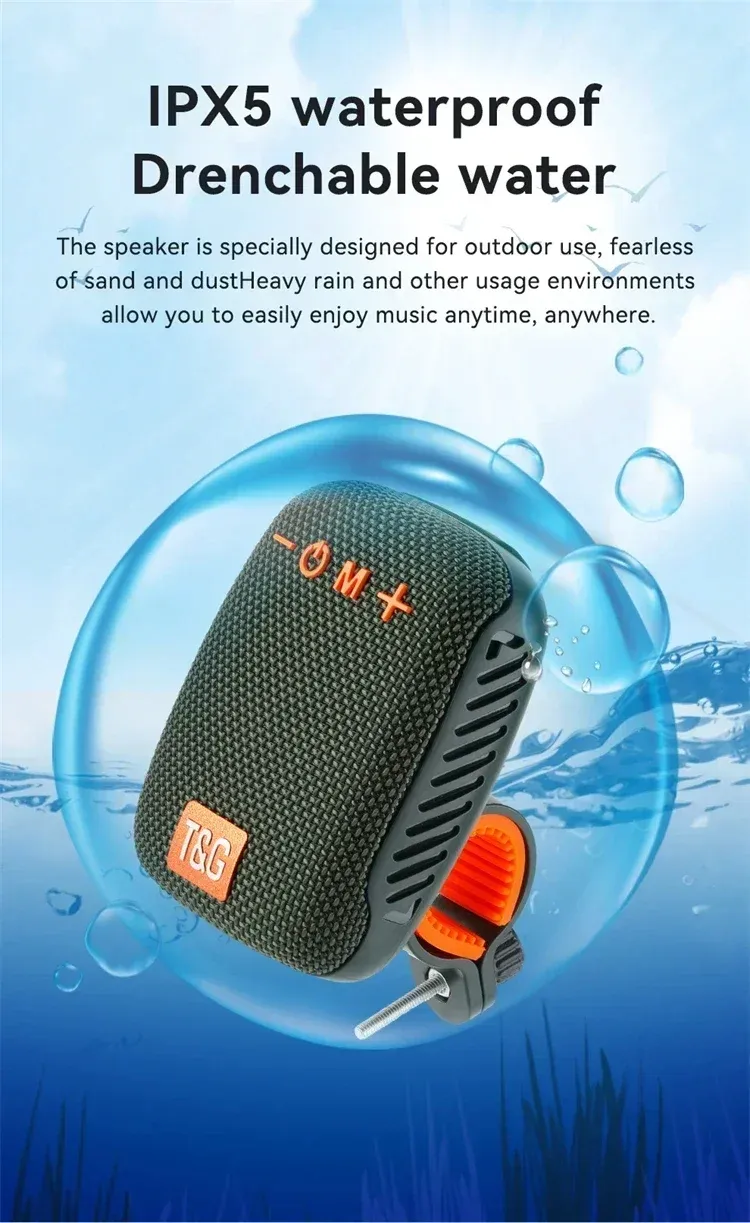 Enceinte Bluetooth TG392 pour vélo, vue 13