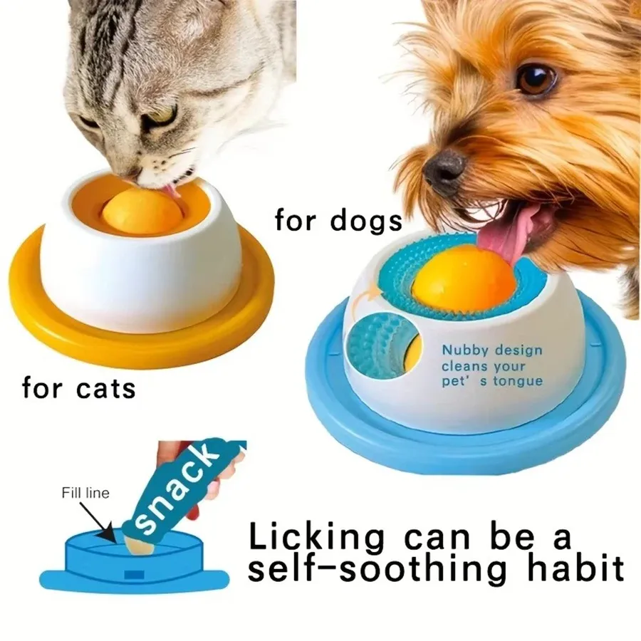 Jouet à lécher pour chiens et chats, distributeur d'aliments à rythme lent et accessoire d'enrichissement - Image 1