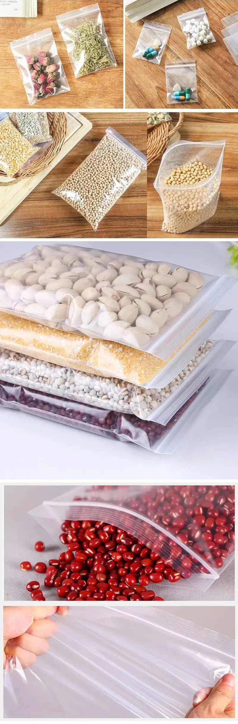Sacs de rangement scellés pour aliments