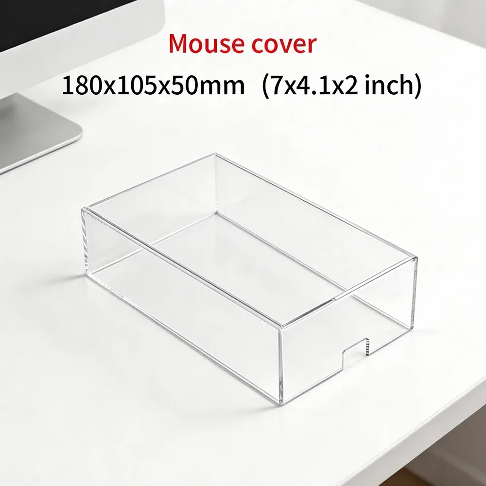 Housse anti-poussière transparente en acrylique pour clavier mécanique, compatible claviers 60, 96, 98 et 104/108 touches 10