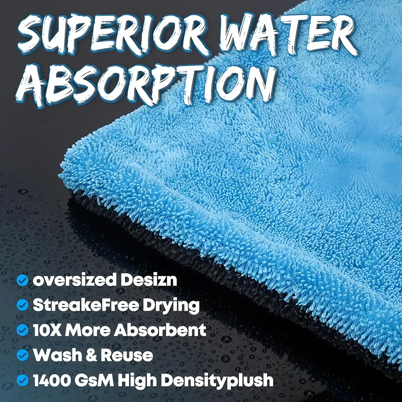 Serviette microfibre haute absorption