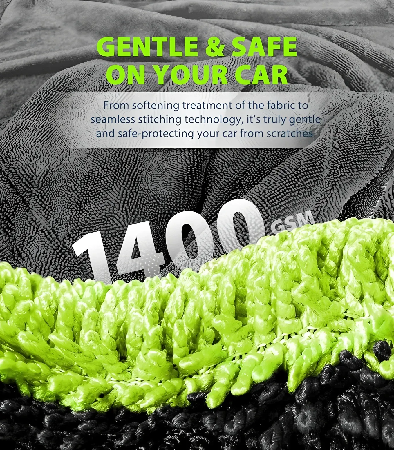 Serviette de lavage pour carrosserie