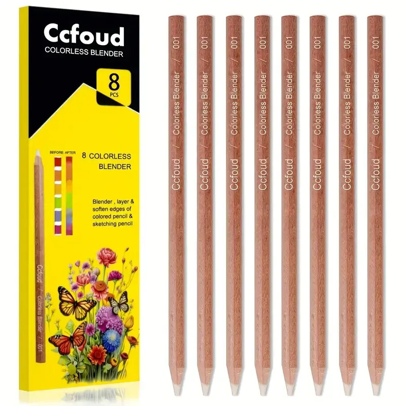 Mélangeur incolore 8 pièces pour crayons de couleur