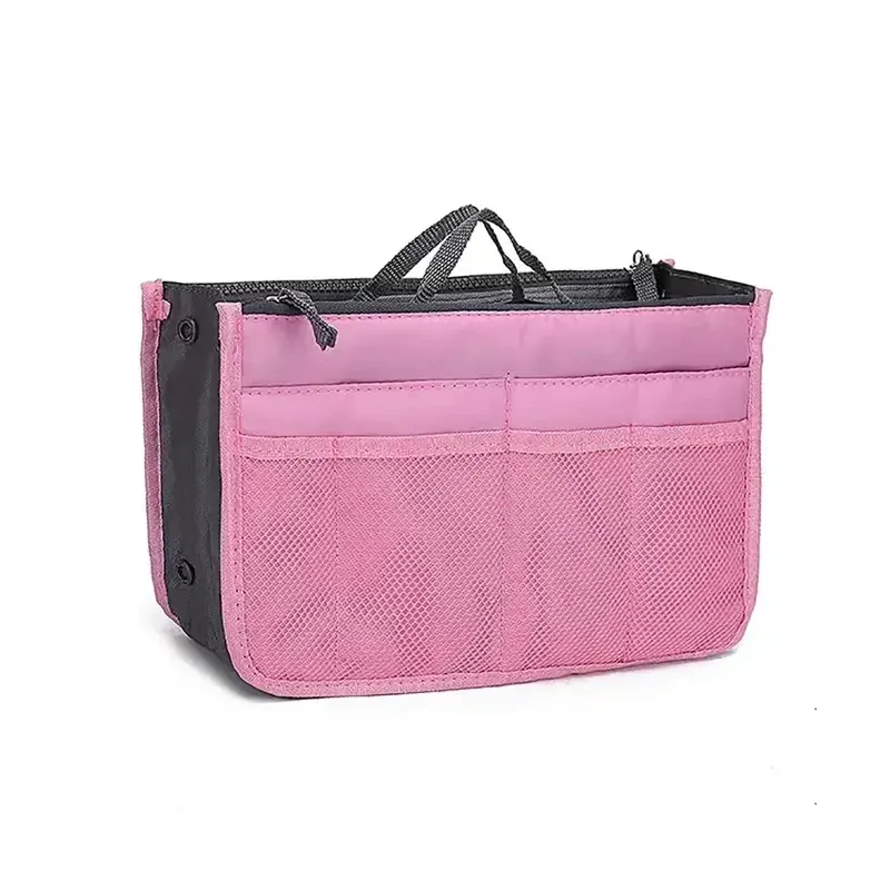 Organisateur de sac à main en nylon pour femmes, insert de voyage avec doublure grande capacité 21