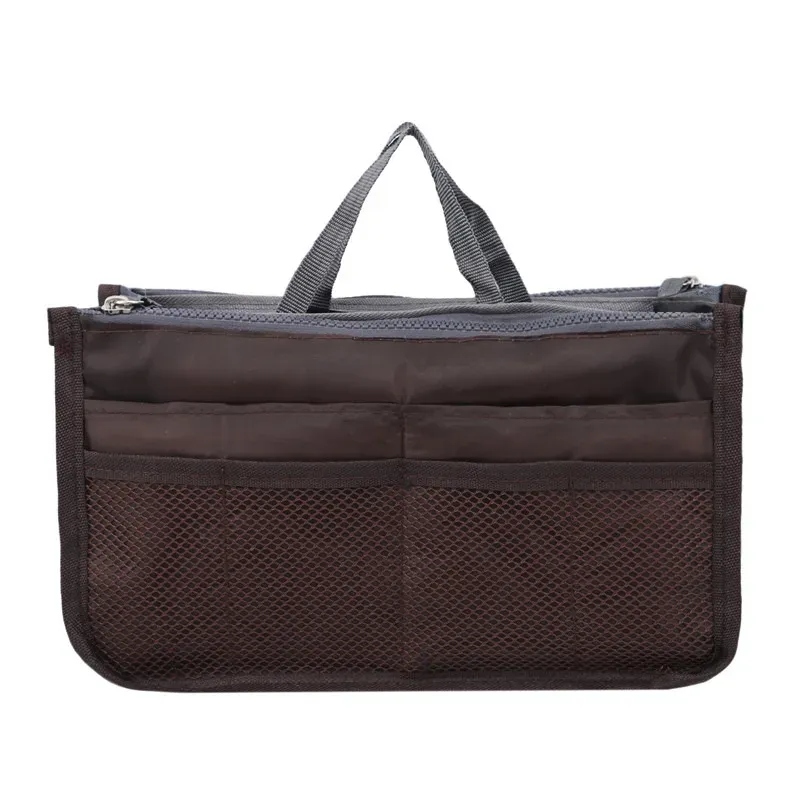 Organisateur de sac à main en nylon pour femmes, insert de voyage avec doublure grande capacité 15