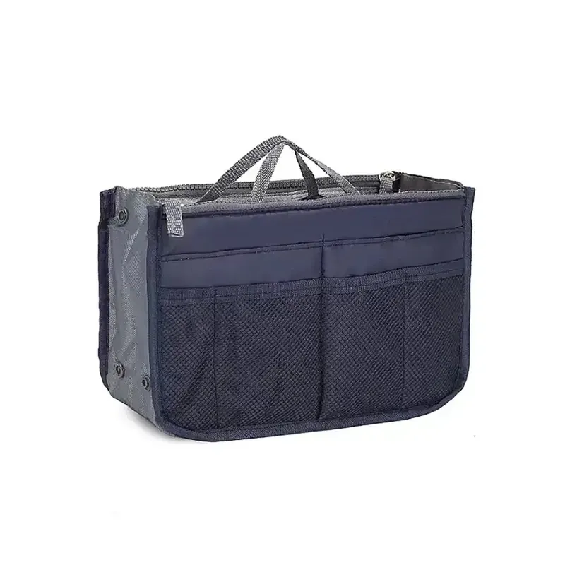 Organisateur de sac à main en nylon pour femmes, insert de voyage avec doublure grande capacité 18