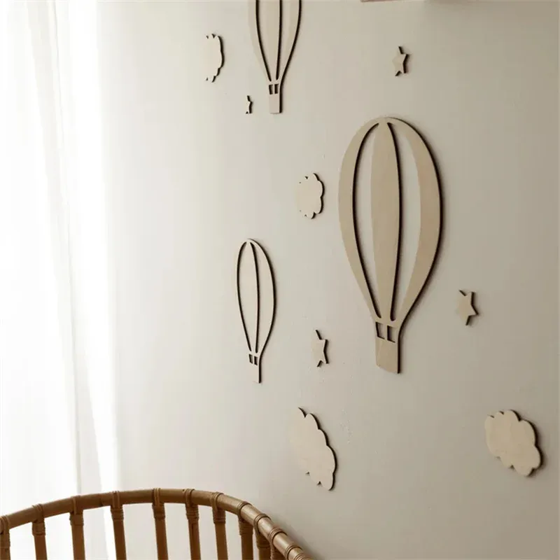 Ambiance décorative avec autocollants muraux en bois