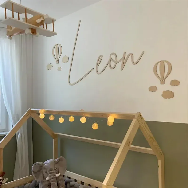 Autocollants muraux en bois dans un intérieur
