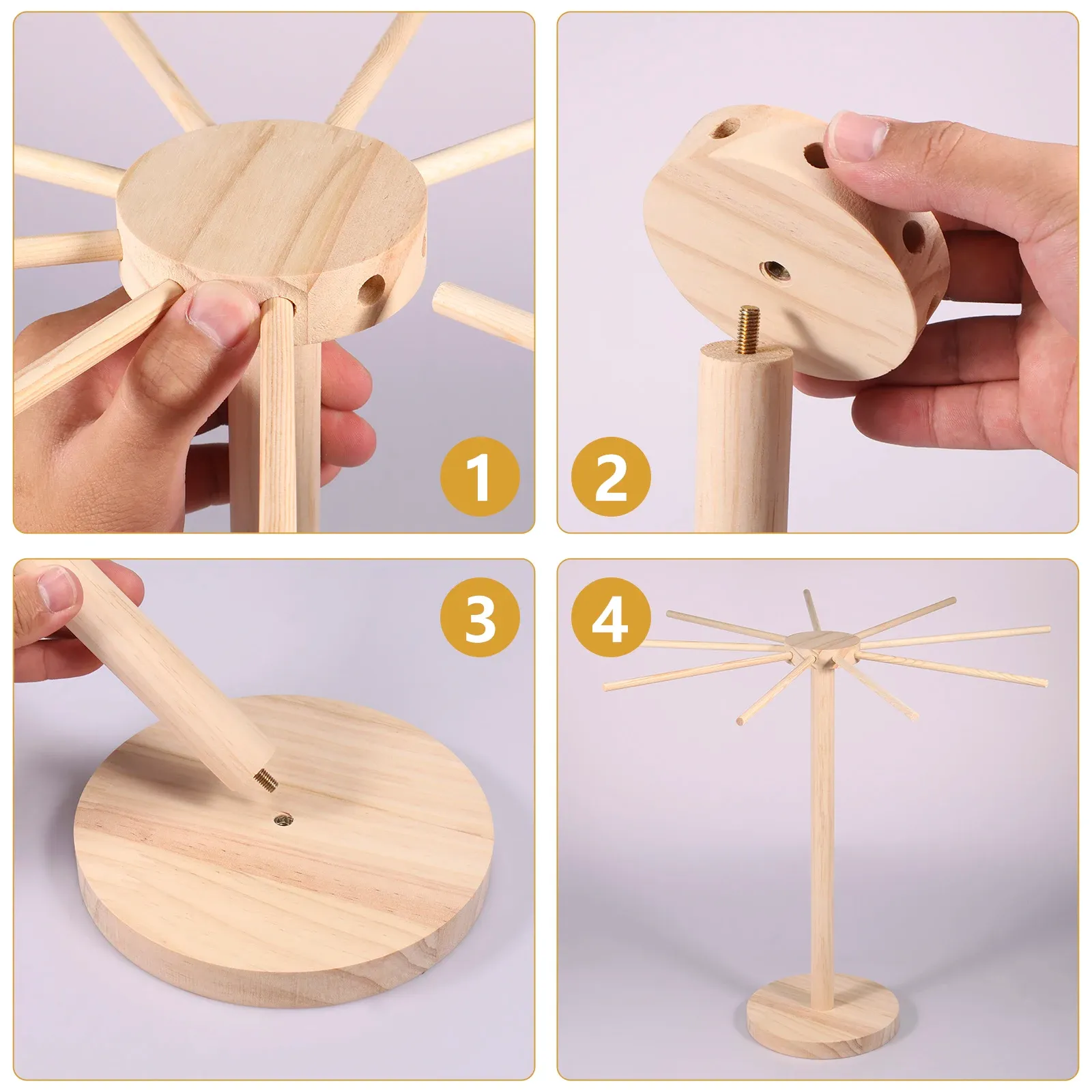 Support de séchage de pâtes pliable pour spaghetti et pâtes fraîches 4