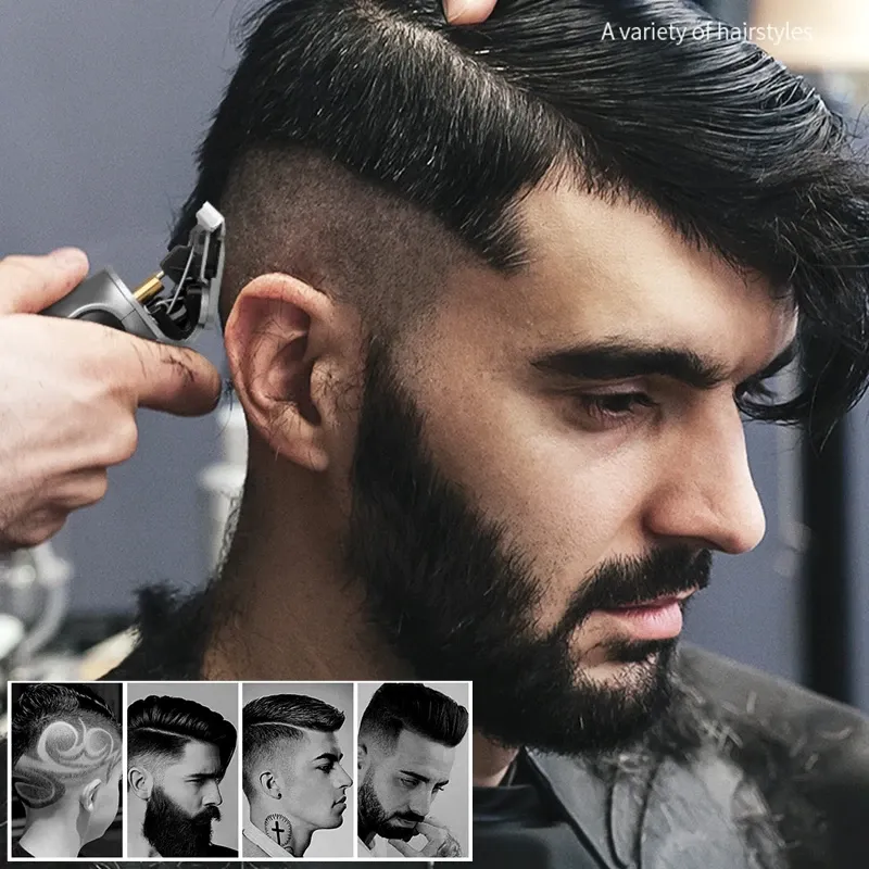 Tondeuse à cheveux électrique Kemei 1757 sans fil pour hommes, professionnelle, rechargeable, pour cheveux et barbe 2