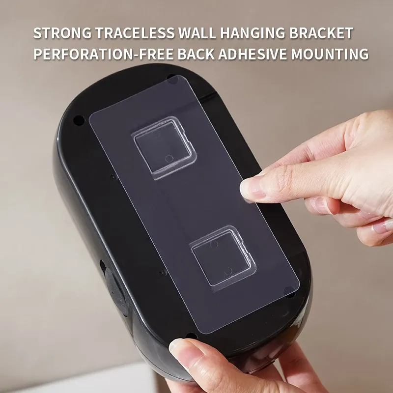 Distributeur de savon moussant automatique et intelligent, rechargeable par USB, pour salle de bain, en ABS bicolore 5