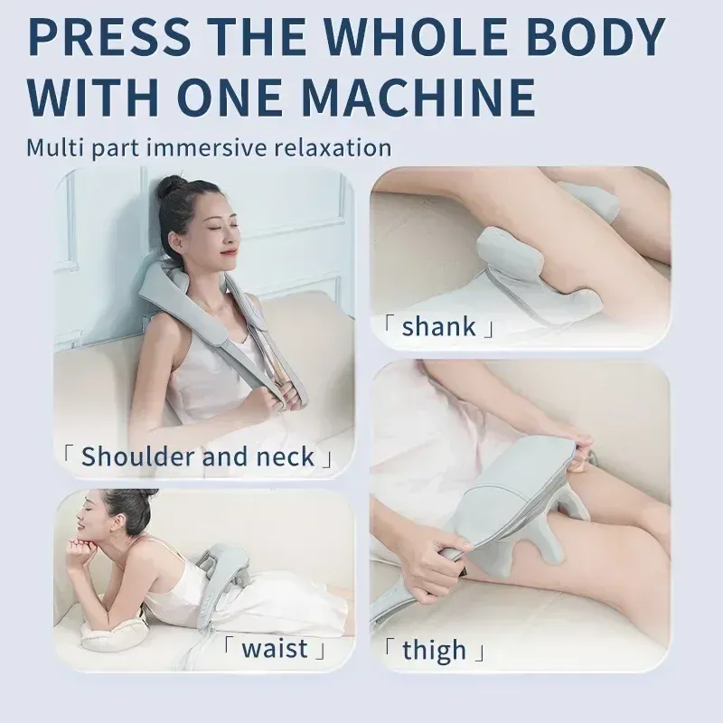 Masseur multifonctionnel pour le cou et les épaules Lifegoods Shiatsu, châle de massage électrique 5