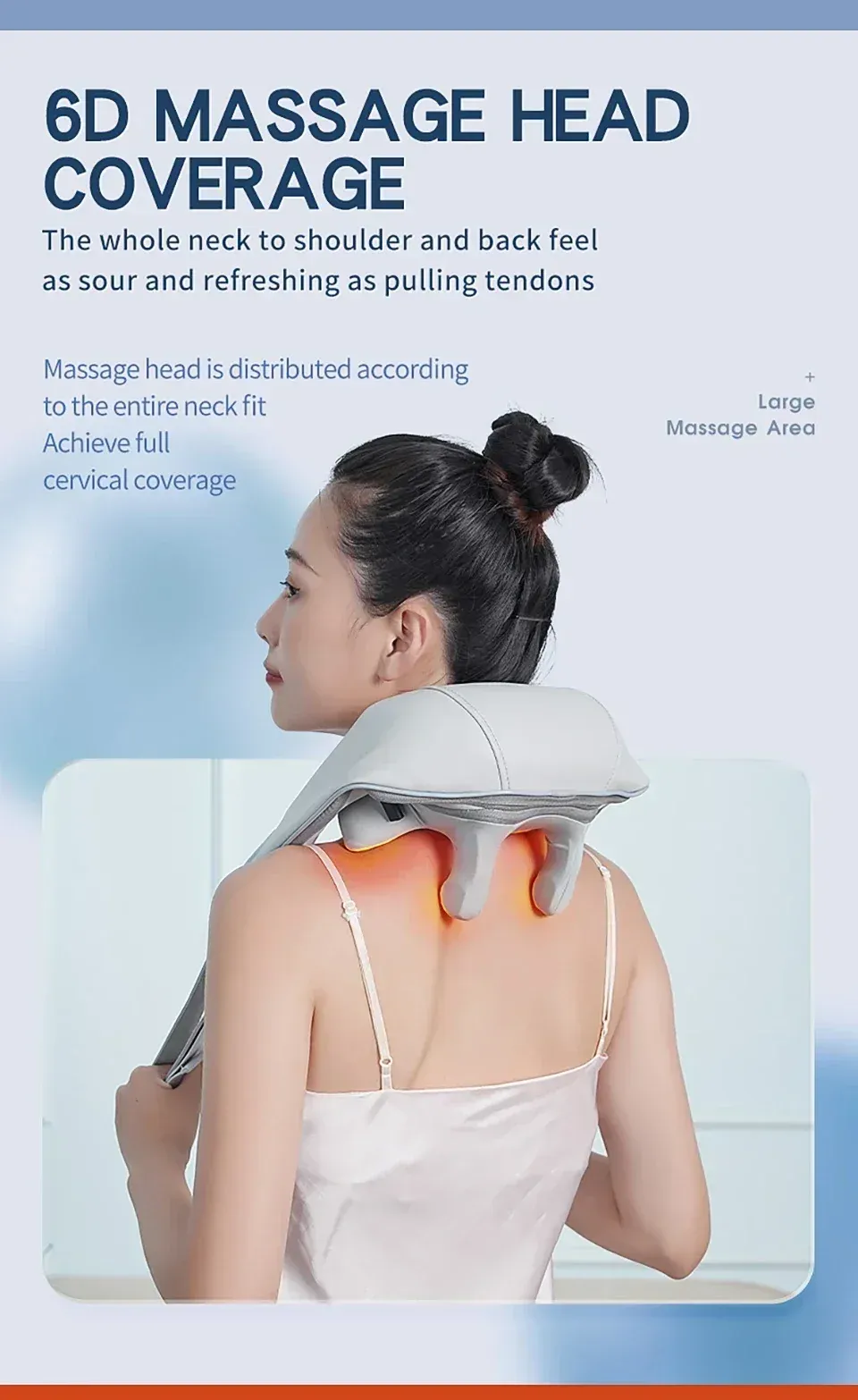 Masseur shiatsu Lifegoods, zone de massage