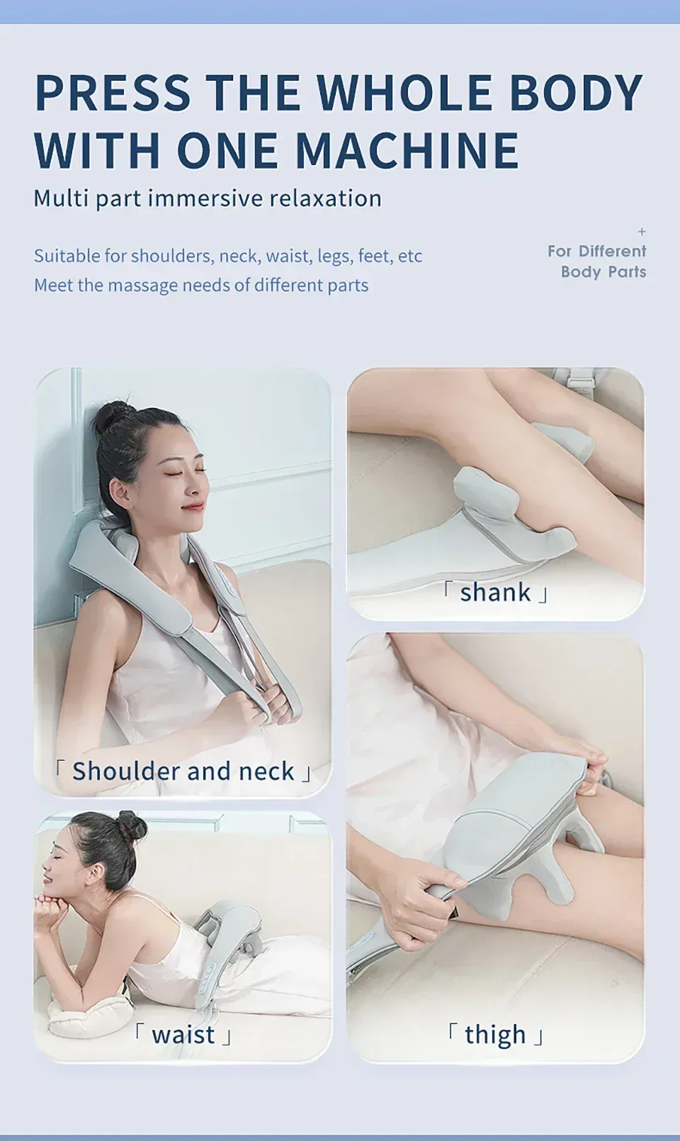 Masseur shiatsu Lifegoods, vue d'ensemble