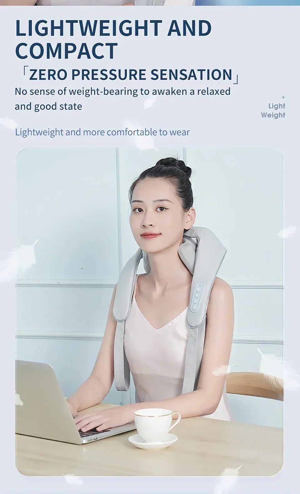 Masseur shiatsu Lifegoods, finition soignée