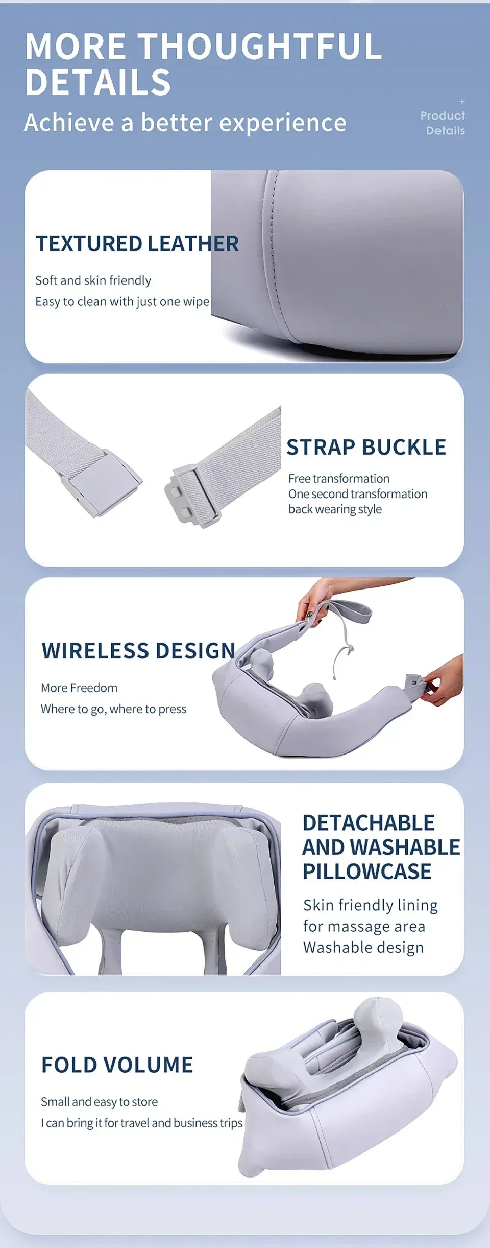 Masseur shiatsu Lifegoods, détail du massage