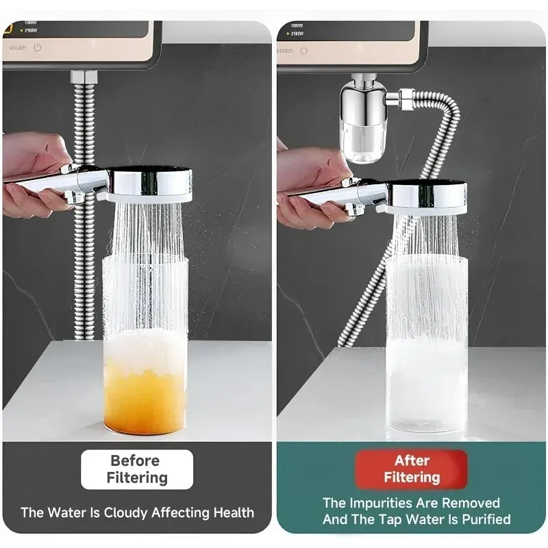 Purificateur d'eau du robinet anti-calcaire universel, sans remplacement de l'élément filtrant 5