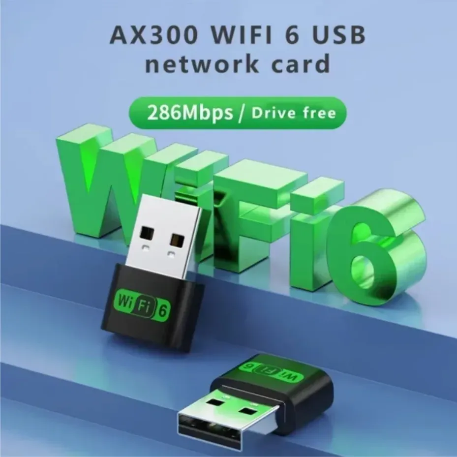 Adaptateur WiFi 6 USB sans fil, bande 2,4 GHz, récepteur WiFi sans pilote, 802.11ax MU-MIMO OFDMA, compatible ordinateurs de bureau et portables 2