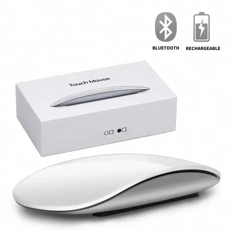 Souris sans fil Bluetooth 5.0 Apple Magic Mouse d'origine, compatible MacBook Pro, MacBook Air, Mac mini, iPad et PC, avec surface multi-touch 8
