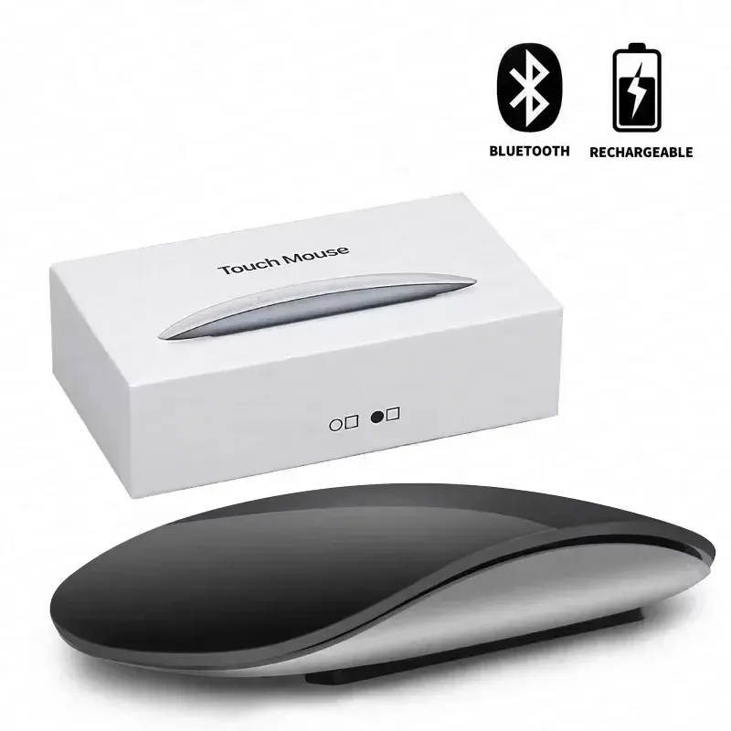 Souris sans fil Bluetooth 5.0 Apple Magic Mouse d'origine, compatible MacBook Pro, MacBook Air, Mac mini, iPad et PC, avec surface multi-touch 7