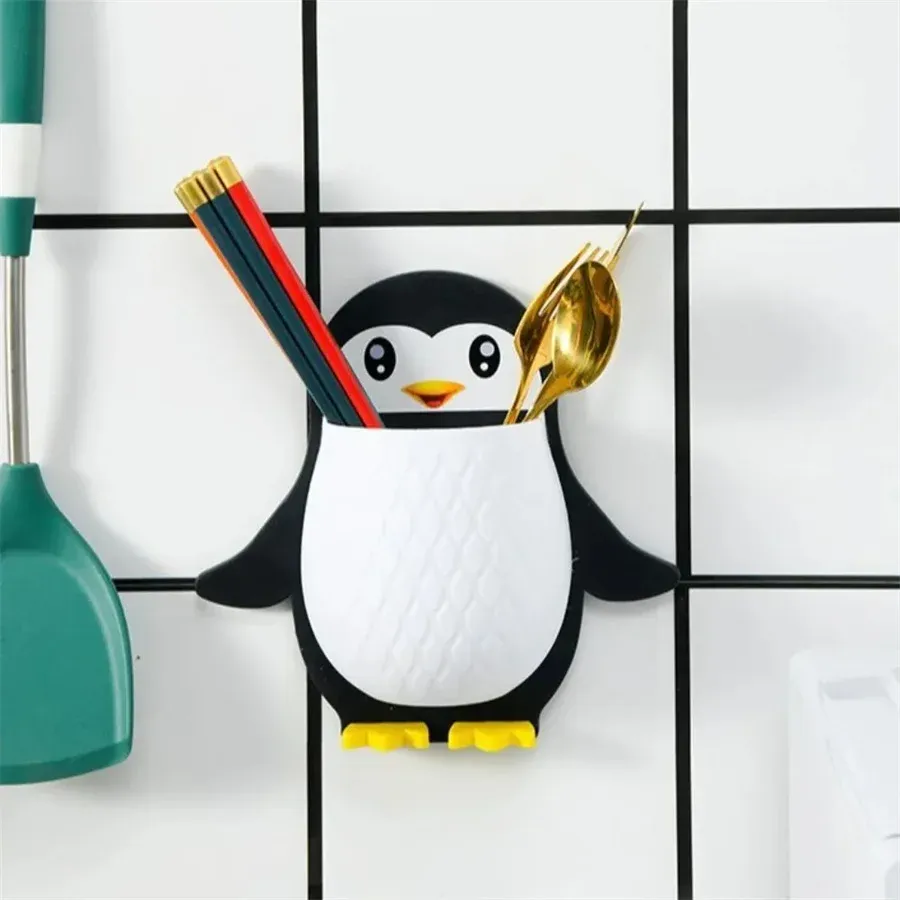 Vue rapprochée du support mural pour brosse à dents