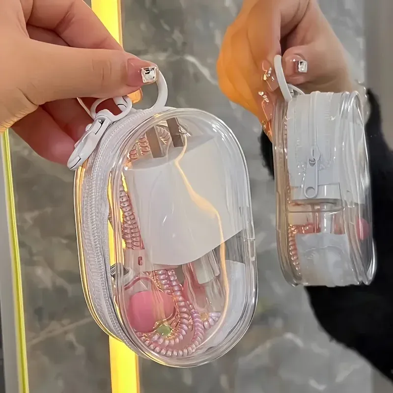 Pochette de rangement étanche pour câbles, chargeurs et écouteurs de téléphone portable 4