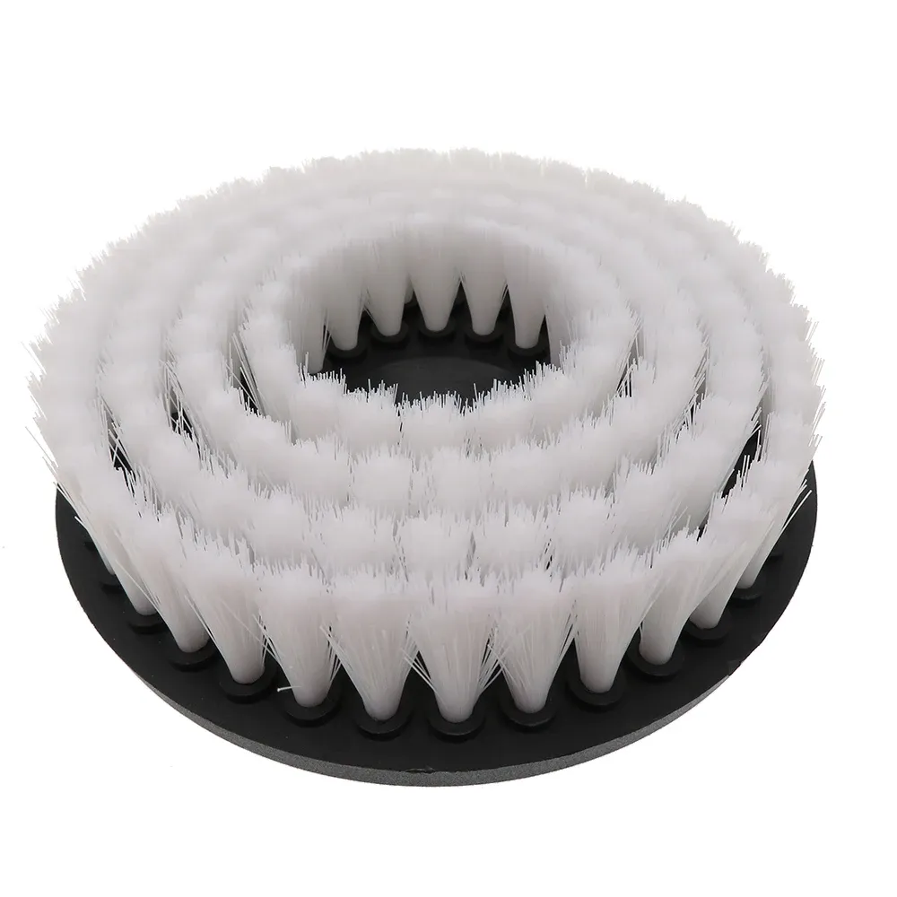 Brosse de nettoyage électrique à tête creuse 6 pouces avec adaptateur 12