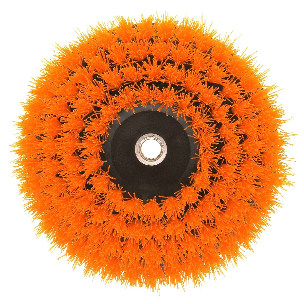 Brosse de nettoyage électrique à tête creuse 6 pouces avec adaptateur 7