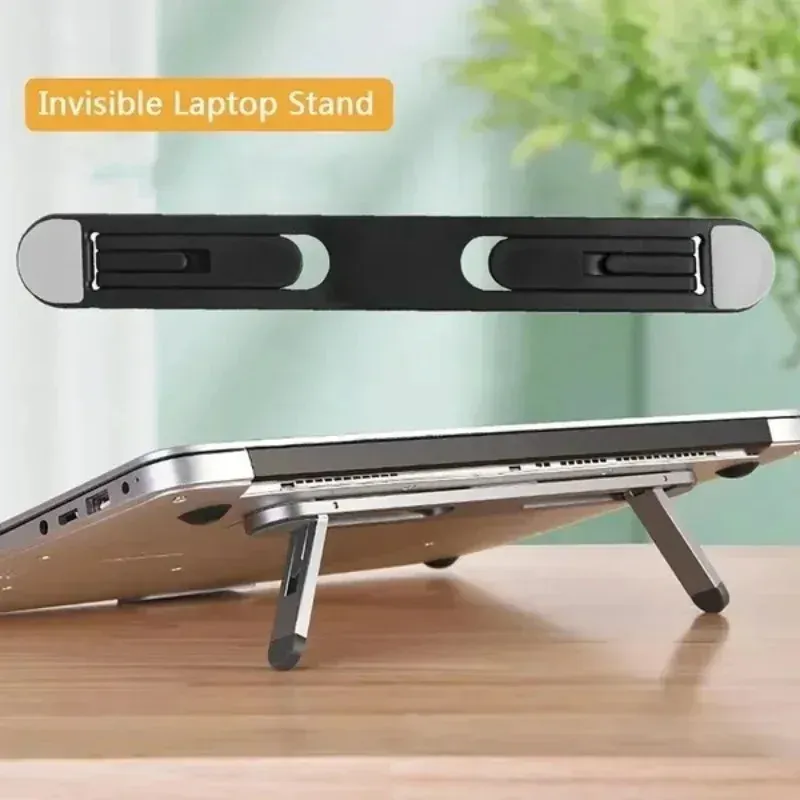 Support pour ordinateur portable pliable réglable avec support de refroidissement