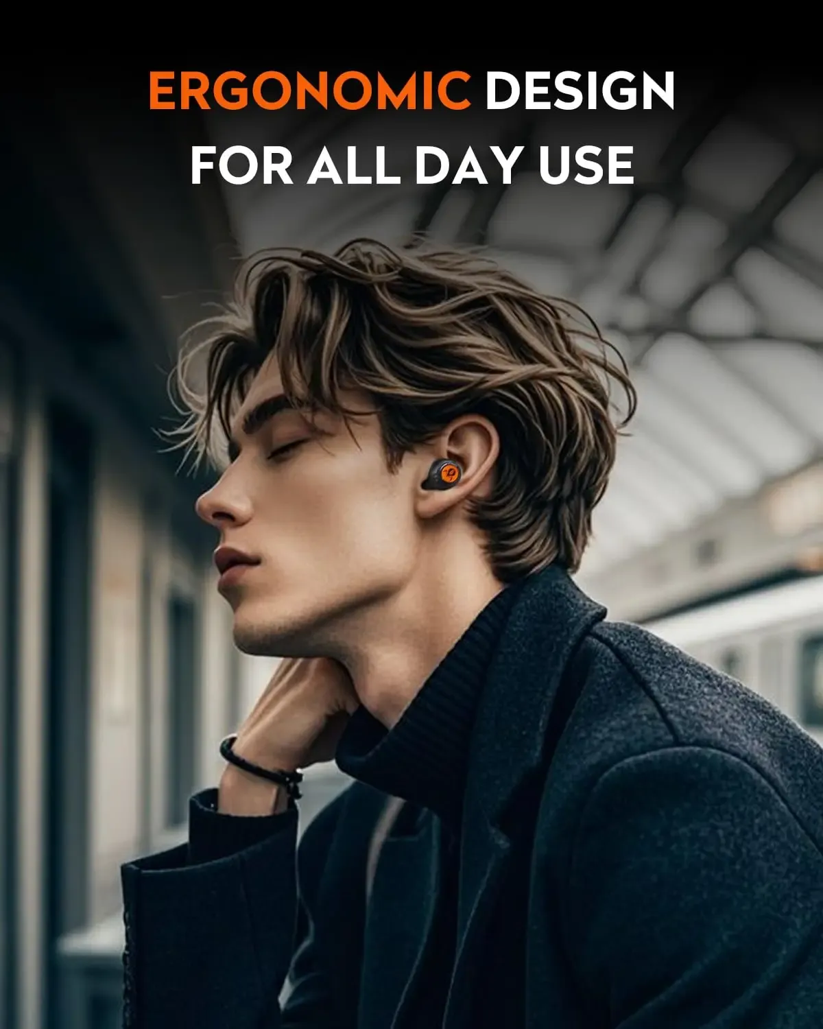 GravaStar Sirius P9 Plus Écouteurs sans fil True Wireless, Bluetooth 5.3, Casque à réduction active du bruit (ANC), autonomie de lecture de 28 heures, ENC Clear 5