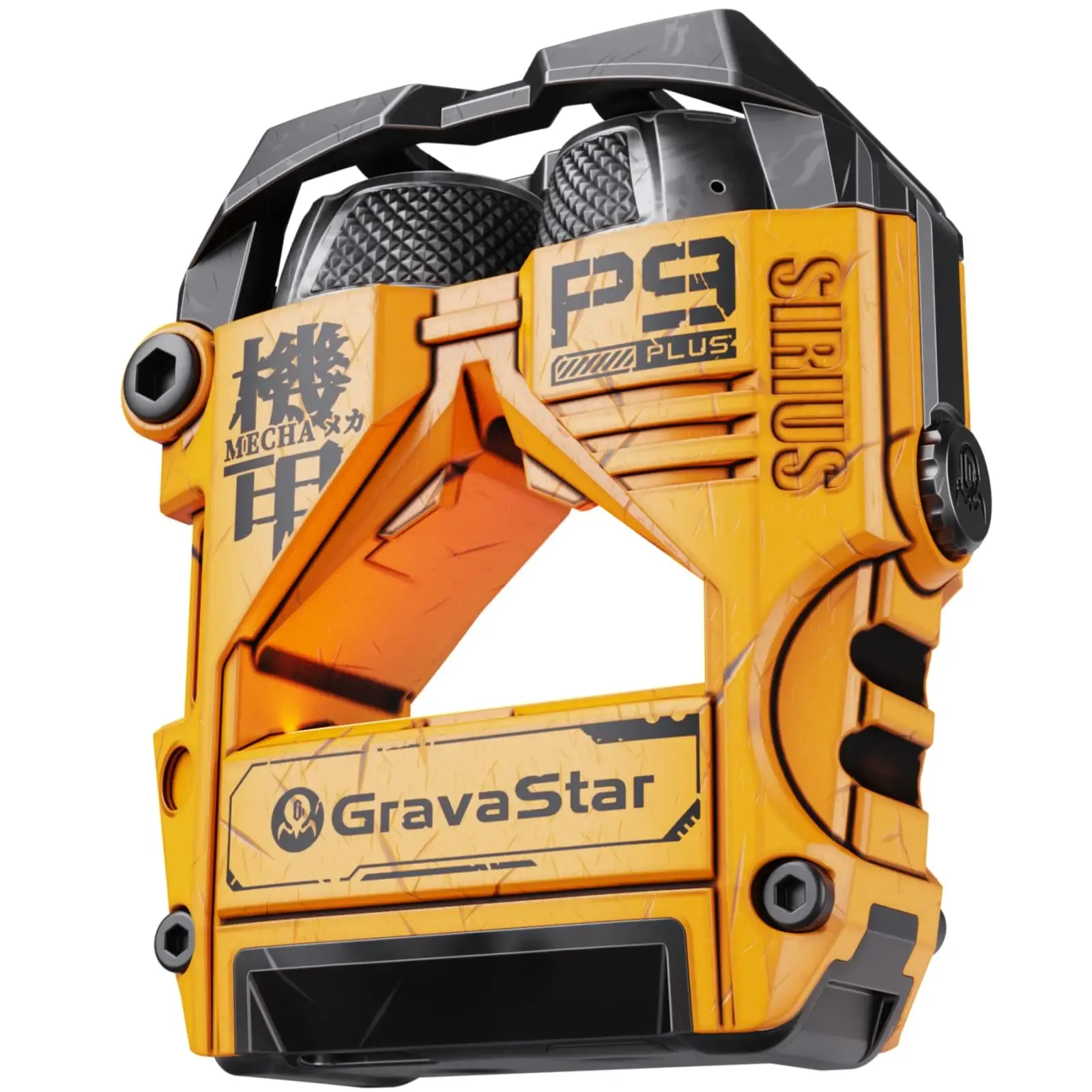 GravaStar Sirius P9 Plus Écouteurs sans fil True Wireless, Bluetooth 5.3, Casque à réduction active du bruit (ANC), autonomie de lecture de 28 heures, ENC Clear 7