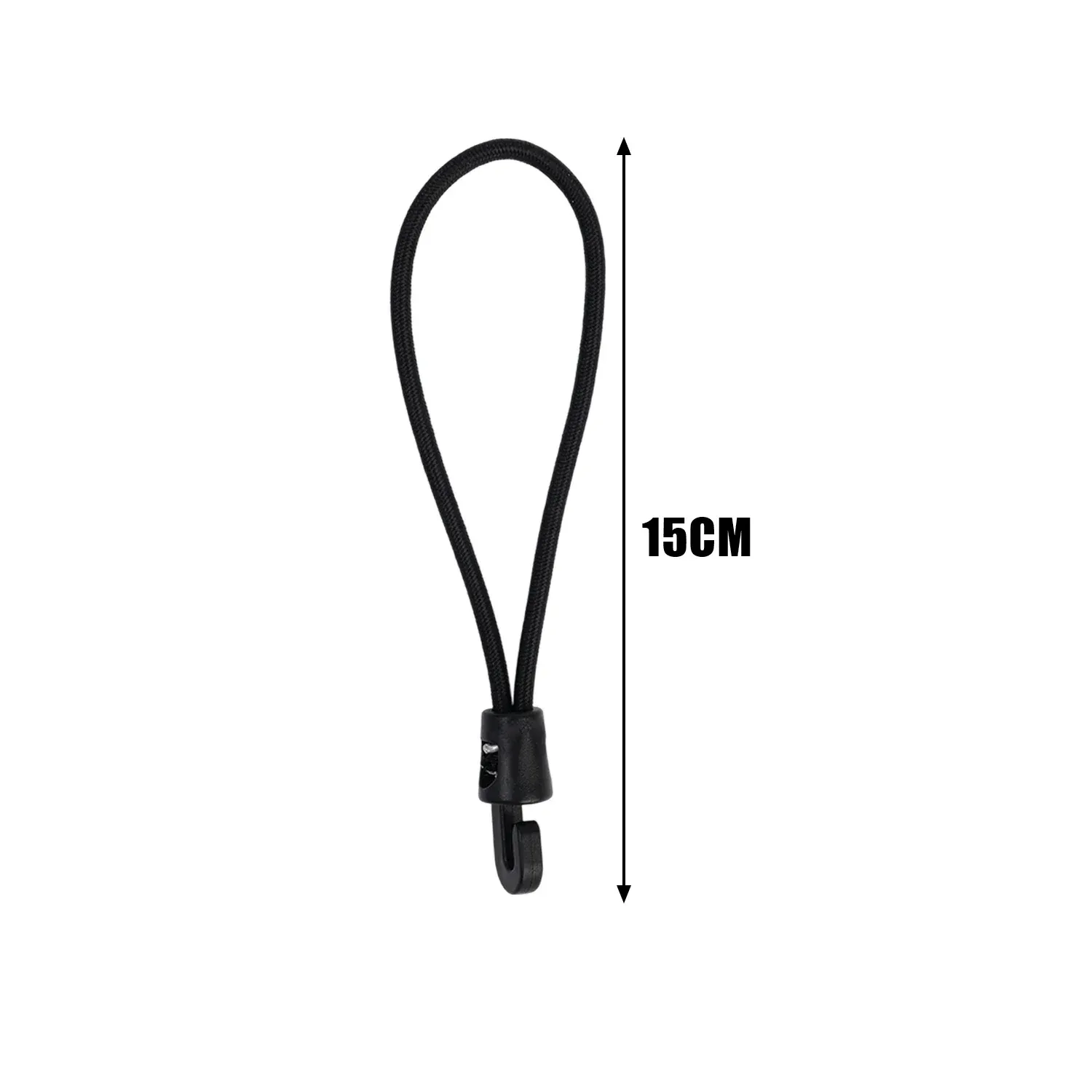Cordon élastique à crochets 10/15/25 cm pour bâche de camping, lot de 1 ou 10 pièces 8
