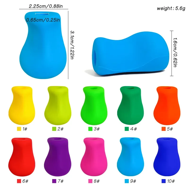 Lot de 10 correcteurs de posture d'écriture pour stylo 7