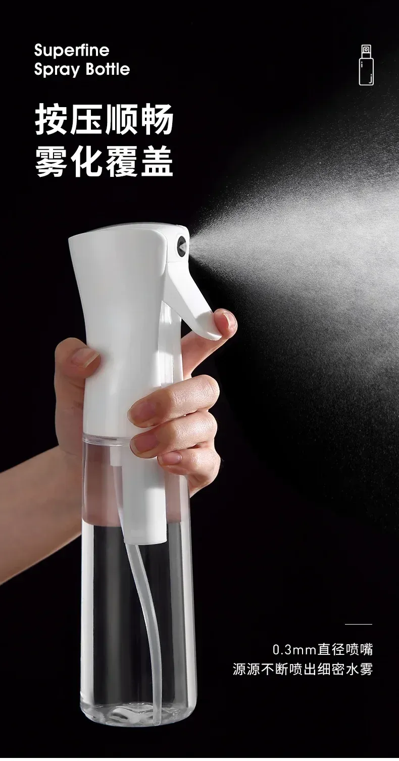 Bouteille vaporisateur rechargeable pour cheveux 500/300/200 ml, brumisateur continu, pulvérisateur d'eau automatique pour salon de coiffure 3