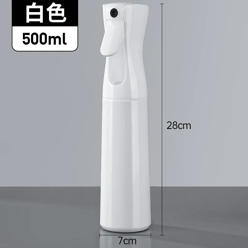 Bouteille vaporisateur rechargeable pour cheveux 500/300/200 ml, brumisateur continu, pulvérisateur d'eau automatique pour salon de coiffure 8