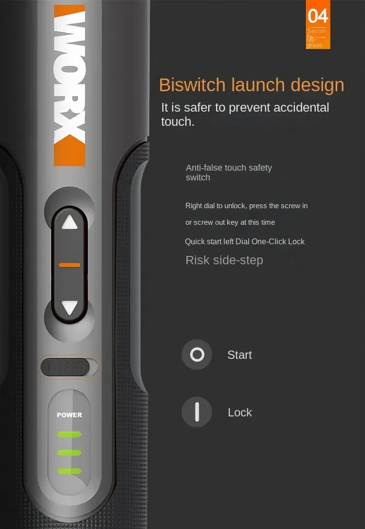 Worx WX242 tournevis électrique en situation
