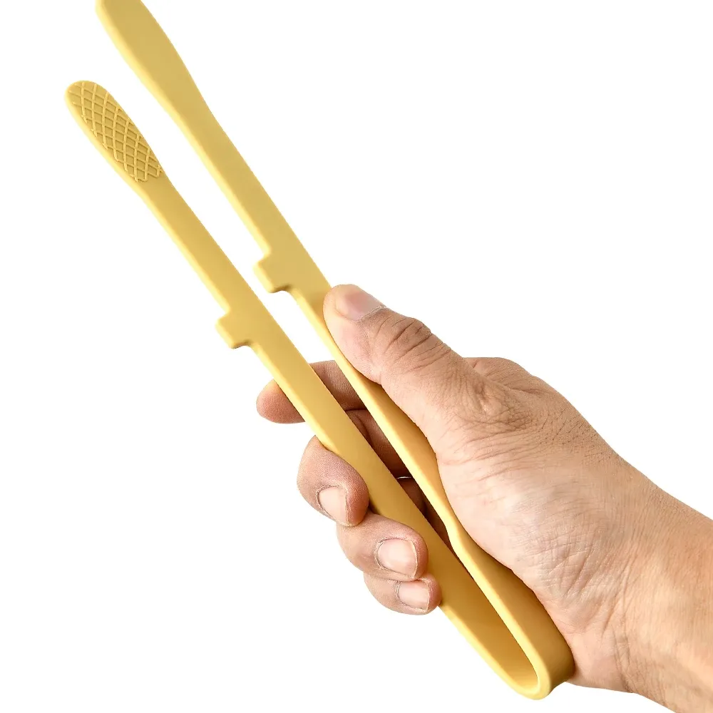 Pinces à toast en silicone alimentaire antidérapantes, pour cuisson et barbecue 6