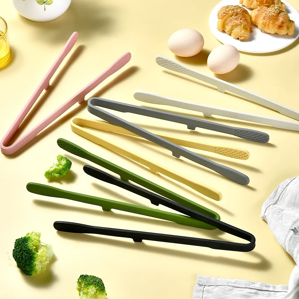 Pinces à toast en silicone alimentaire, vue d'ensemble