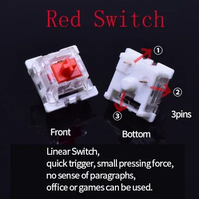 Interrupteurs mécaniques Outemu pour clavier, noir, bleu, marron, rouge, compatibles avec les interrupteurs MX, prises CIY, SMD 3 broches, broches fines 22