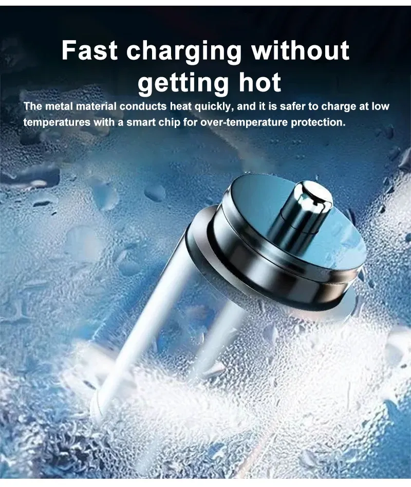 Chargeur de voiture mini avec câble de charge