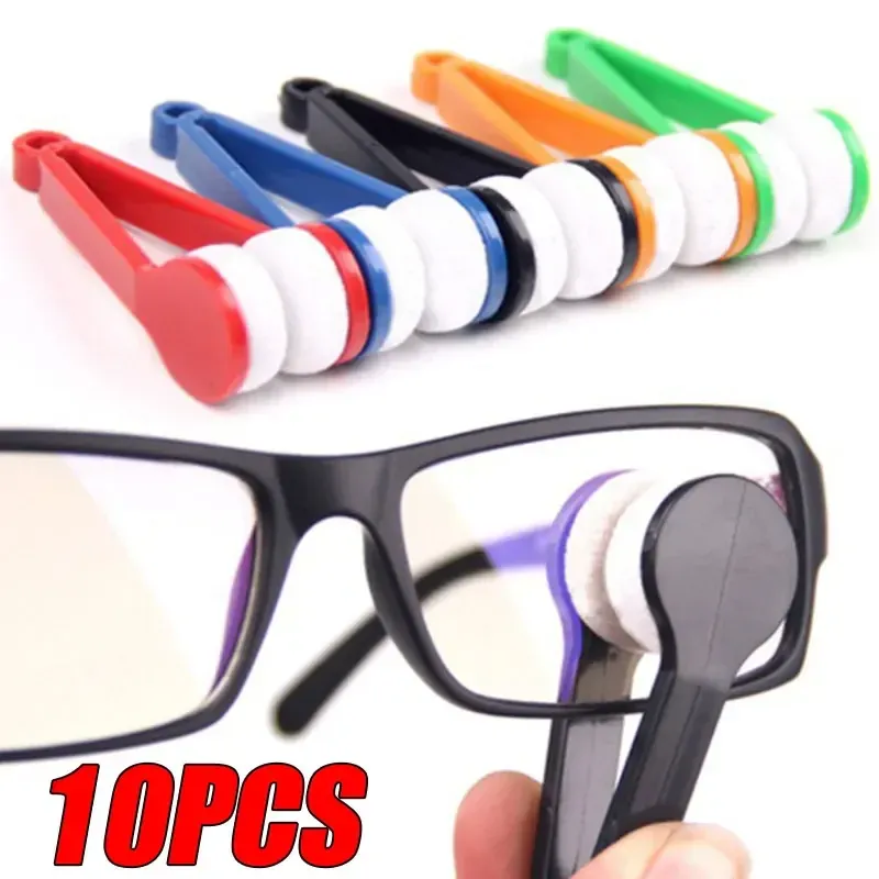 10/5/1 pièces Kit portable multifonctionnel de nettoyage pour lunettes : brosses et chiffons en microfibre pour lunettes de soleil - Image 1