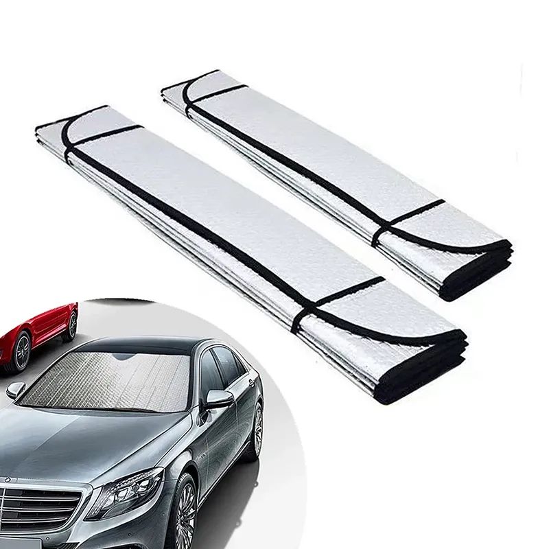 Pare-soleil avant pour voiture à enroulement automatique, protection UV 1