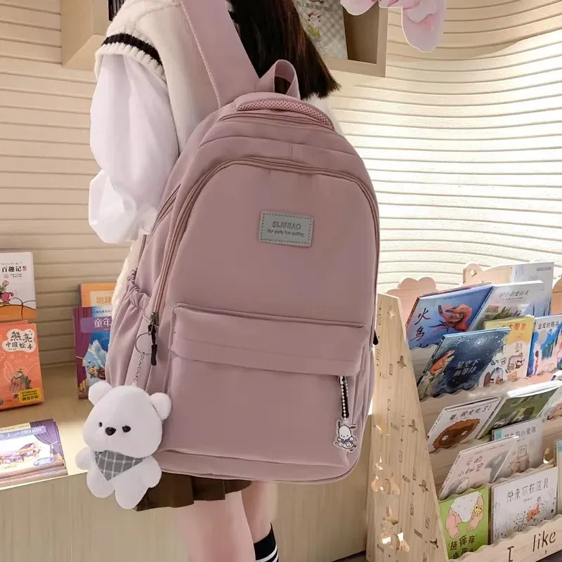 Sac à dos universitaire étanche haute capacité pour ordinateur portable, mixte 4