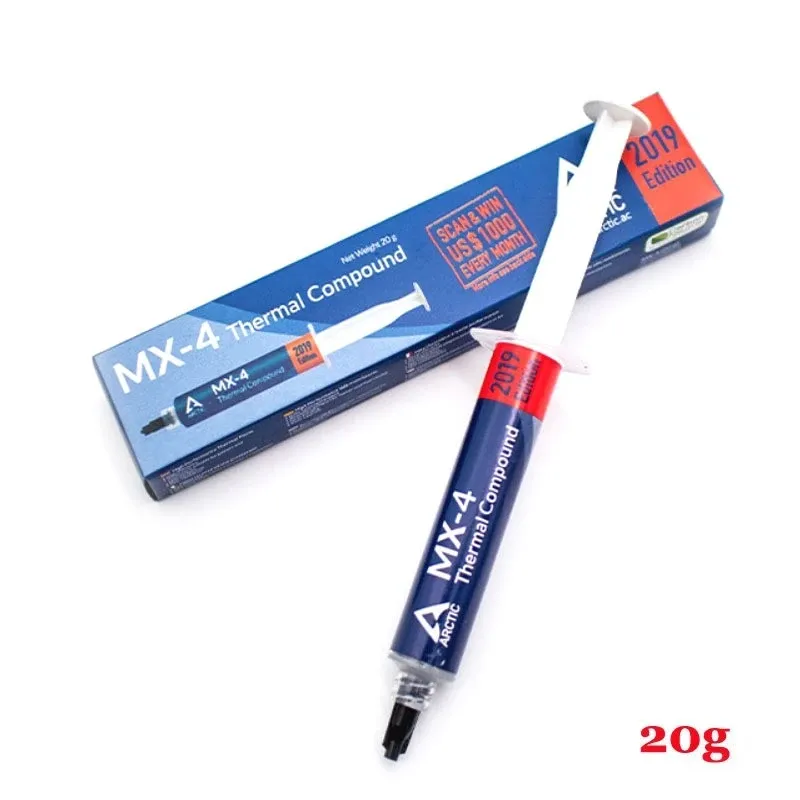 Pâte thermique MX-4 4 g, 8 g, 20 g pour processeur CPU et GPU, composé de silicone haute performance 2