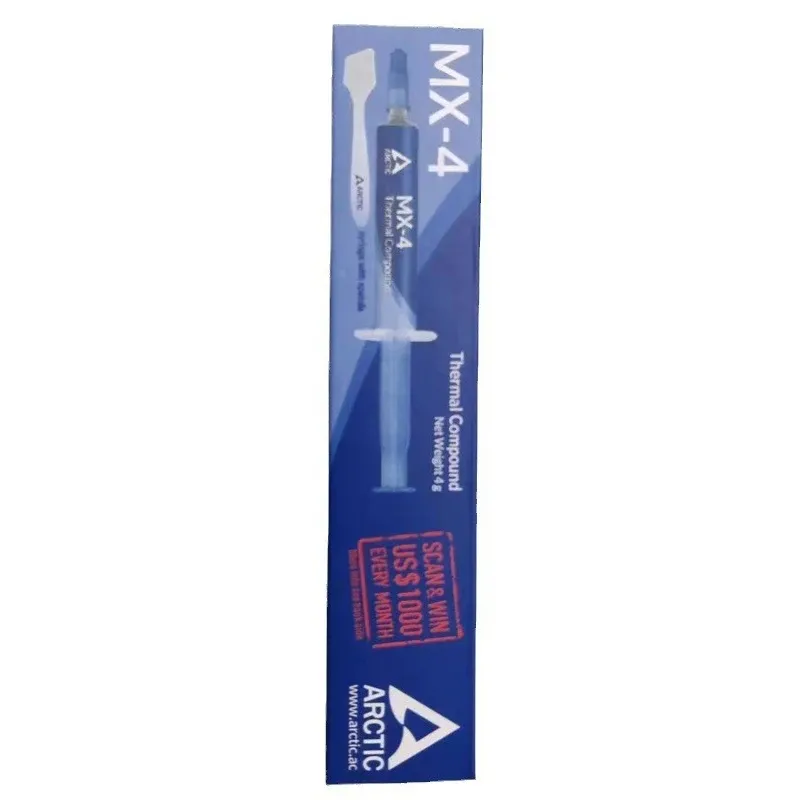 Pâte thermique MX-4 4 g, 8 g, 20 g pour processeur CPU et GPU, composé de silicone haute performance 8