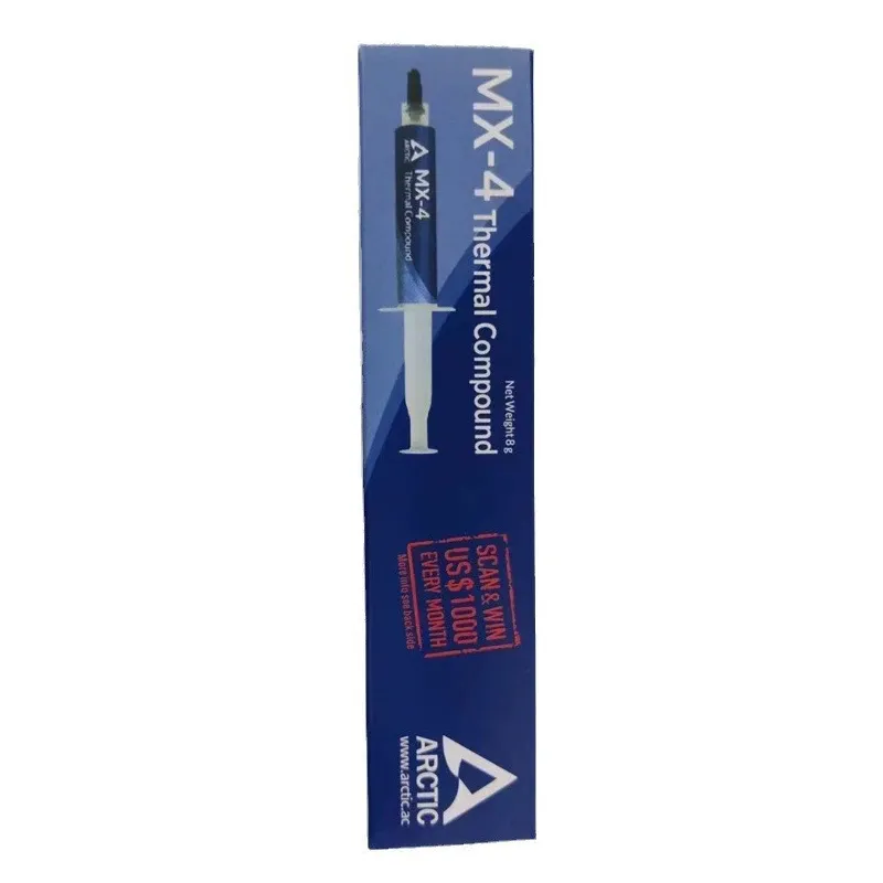 Pâte thermique MX-4 4 g, 8 g, 20 g pour processeur CPU et GPU, composé de silicone haute performance 7