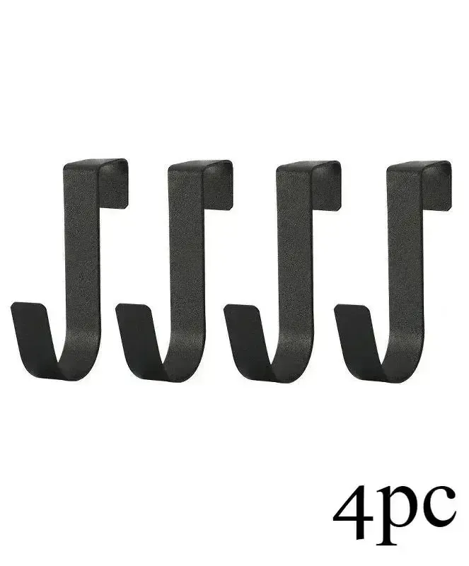 Crochets universels en Z pour porte d'armoire de cuisine, support suspendu en acier inoxydable pour vêtements, manteaux, chapeaux, serviettes et rangement 4
