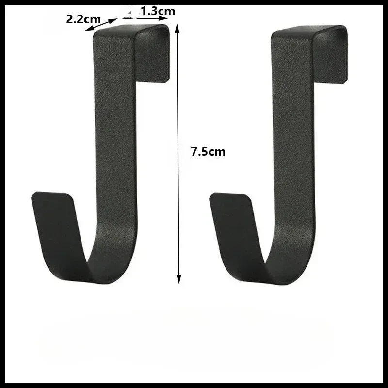Crochets universels en Z pour porte d'armoire de cuisine, support suspendu en acier inoxydable pour vêtements, manteaux, chapeaux, serviettes et rangement 3